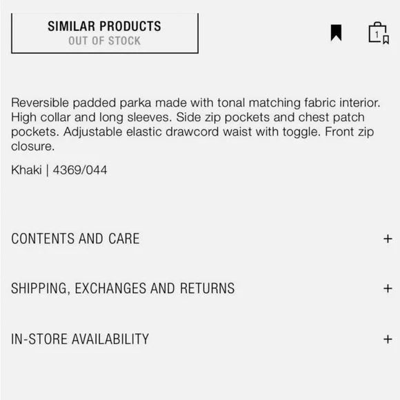 ZARA Reversible Parker - Picture 12 of 13